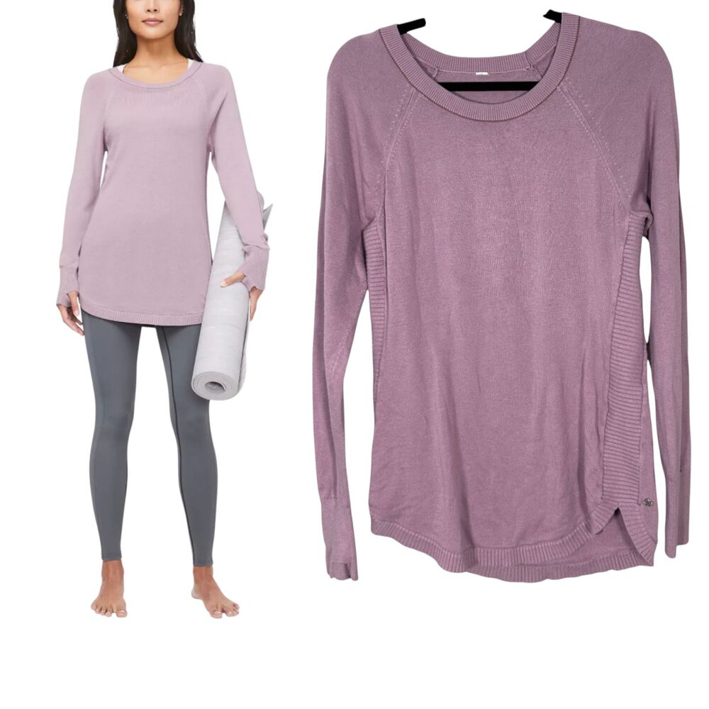 Lululemon Hello Aloe Pullover Purple Sweater Size 10